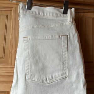 Gap denim cheeky straight, white jeans